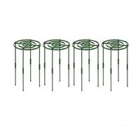 Startbuymore Iron-Based Plant Support Rings Set Of 4 For Upright Growth In Perennials Annuals And Climbing Garden Varieties(A)