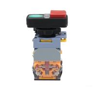 Startbuymore LA155B 11D/RG 22mm Dual Color LED Pushbutton Switch Red Green Indicator For Industrial Control Panel Mounting