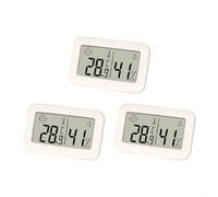 Startbuymore Mini Hygrometer Indoor Humidity Meter, Mini Digital Thermometer Humidity Gauge Meter, Indoor Thermometer Hygrometer Monitor Fahrenheit (℉) for Humidors, Reptile Thermostat(3PCS)