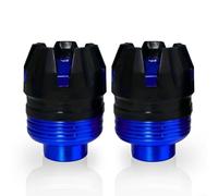 Startbuymore Motorcycle Front Fork Wheel Frame Slide Aluminum Alloy Crash Protector Cup Anti Collision Pad Set Of 2 Minimizes Fork Damage In Falls And Helps Reduce Repair Costs Fit(Blue)