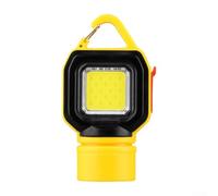 Startbuymore Multifunctional Keychain Flashlight With Dual LED Sources White Main Light And Red Side Light For Nighttime Visibility(Yellow)