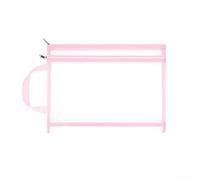 Startbuymore Nylon For A4 Storage Bag With Reliable Zipper And Convenient Handle For Sorting Toys Stationery And Learning Materials(pink)
