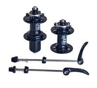 Startbuymore Quick Release Bike Hub Assembly With Sealed Bearings For Front And Rear Application Compatible With 28/32 Spoke Rims 6 Bolt Disc Brake Mounting(28 Spoke Hole)