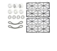 Startbuymore Replacement Kit For Dolphin Pool Cleaner Complete Set With 8 Fine And Ultra-Fine Filters 2 Belts 6 Guide Wheels 4 Positioning Wheels Compatible With CC Plus M400 M500 Easy Installation