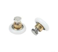 Startbuymore Replacement Shower Sliding Door Rollers 4pcs, Nylon And Brass Wheels With Stainless Steel Screws For Glass Doors 4 8mm Thick(23mm)