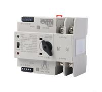 Startbuymore Smart For ATS Dual Power Automatic Transfer Switch Timer Relay AC125A(2P 125A 110V)