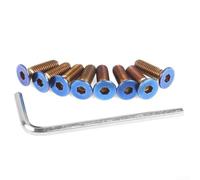 Startbuymore Stainless Steel M5x0.8 Thread Fasteners Intended For Steering Wheel Hardware Replacement And Refurbishment(Round Head Colorful)