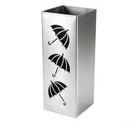 Startbuymore Sturdy Metal Umbrella Stand For Indoor Use Holding For Umbrellas Canes Crutches And Fishing Rods With Consistent Vertical Alignment(Silver)