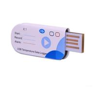 Startbuymore Temperature Data Logger USB For Cold Chain Verification 30 To 70C Range IP65 Rated ABS Housing 14400 Records PDF Output 30-Minute Interval