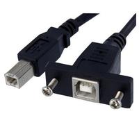 Startech - 0.3M Panel Mount Usb B Socket To B Plug Cable