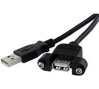 Startech.Com 1 Ft Panel Mount Usb Cable A To A