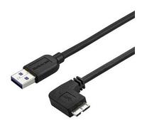 StarTech Slim Micro USB 3.0 Cable - M/M - Right-Angle Micro-USB - 0.5m (20in)
