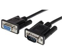 StarTech.com 0.5m Black Straight Through DB9 RS232 Serial Cable - M/F