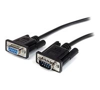 StarTech.com 0.5m Black Straight Through DB9 RS232 Serial Cable - M/F