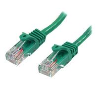 StarTech 0.5m Cat5e Snagless Ethernet Cable, PoE, Green (45PAT50CMGN) | Gold-plated RJ45, Patch Cable, Ethernet Cord, Connectors, Short, UTP, 5Gbps speeds, 24AWG copper