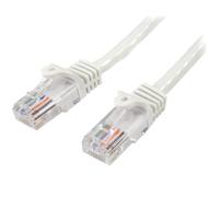 StarTech 0.5m Cat5e Snagless Ethernet Cable, PoE, White 45PAT50CMWH