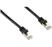 StarTech 0.5m Cat6 Snagless Ethernet Cable, Shielded, PoE, Black, Lead | Gold-plated RJ45, Patch Cable, Ethernet Cord, Gigabit Network, 26AWG copper