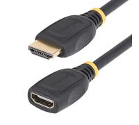 StarTech.com HDMI 2.0 Extension Cable 18in (0.5m), High-Speed Port Saver, 4K 60Hz M/F