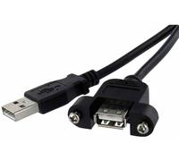 STARTECH - 0.6m USB A Plug to USB A Chassis Mount Socket Lead