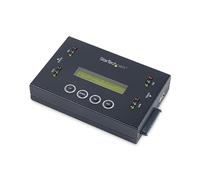 StarTech 1:1 SATA and USB Drive Duplicator Eraser, 18GB/min (SU2DUPERA11) | Standalone cloner copier wiper, USB flash thumb drive, 2.5/3.5in HDD/SSD, 2.4GB/min USB, 4 copy 5 erase modes, DoD