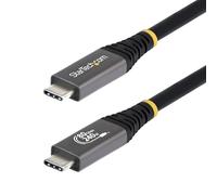 StarTech.com 1.5m (5ft) USB4 Cable, 80Gbps, USB-IF Certified USB-C Cable, 240W, 8K 120Hz/4K 240Hz DP2.1, Thunderbolt 4 Compatible, Black