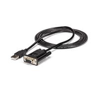 StarTech.com USB to Serial RS232 Adapter - DB9 Serial DCE Adapter Cable with FTDI - Null Modem - USB 1.1 / 2.0 - Bus-Powered