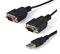 StarTech.com 2 Port FTDI USB to Serial RS232 Adapter Cable with COM Retention