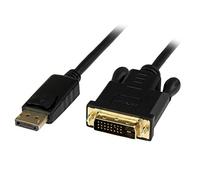 Startech 1.8m DisplayPort to DVI Active Adapter Converter Cable - Black, 6 ft