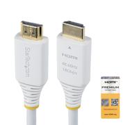 StarTech 1.8m High Speed HDMI Cable, 4K 60Hz, 18Gbps, Certified, White