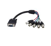 StarTech.com 1 ft Coax HD15 VGA to 5 BNC RGBHV Monitor Cable - M/F