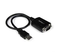 StarTech 1 ft USB to RS232 Serial DB9 Adapter Cable with COM Retention - TAA
