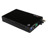 STARTECH - 10/100 Mbps Multi Mode ST Fiber Media Converter, 2 km