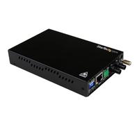 StarTech 10/100Mbps Ethernet to Fibre Optic Media Converter (ET90110ST2) | ST Multimode, 2km, 1310nm, Steel, Chassis Mount