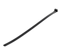 StarTech.com 10"(25cm) Reusable Cable Ties - 1/4"(7mm) wide, 2-1/2"(65mm) Bundle Dia. 50lb(22kg) Tensile Strength, Releasable Nylon Ties, Indoor/Outdoor, 94V-2/UL Listed, 100 Pack - Black - TAA