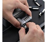 StarTech 10-Pack 3-in-1 Dual-Access Laptop Lock, 6.6ft (2m) Keyed Alike/Combination for Noble Wedge/Nano/K-Slot; TAA