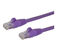StarTech 100ft Cat6 Snagless Cable, 100W PoE, Purple (N6PATCH100PL) | 100W PoE delivery, Gold-plated RJ45, Patch Cable, Ethernet Cord, 250Mhz, UTP, 24AWG copper, UTP Network, 10Gbps