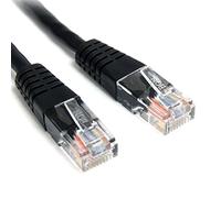 StarTech 10ft Cat5e Snagless Ethernet Cable, PoE, Black (M45PATCH10BK) | Gold-plated RJ45, Patch Cable, Ethernet Cord, Network, 5Gbps speeds, 24AWG copper, Moulded