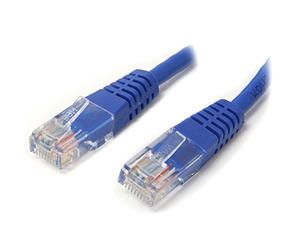 StarTech 10ft Cat5e Snagless Ethernet Cable, PoE, Blue (M45PATCH10BL)