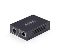StarTech 10GbE Multi-Gigabit Open SFP+ Fiber Media Converter, 10G/5G/2.5G/1G/100M, Copper to 10GBASE-X SFP+, TAA