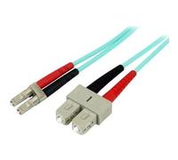 StarTech.com Fiber Optic Cable - 10 Gb Aqua - Multimode Duplex 50/125 - LSZH - LC/LC - 10 m