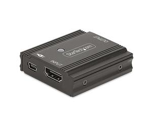 StarTech 10m/33ft 8K 60Hz HDMI 2.1 Inline Repeater, 4K 144Hz, USB | Combine two HDMI cables into an extra-long cable, Compact metal housing, Signage and education, No software