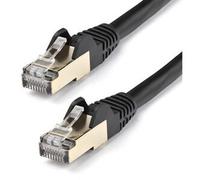 StarTech.com 10m CAT6a Ethernet Cable - 10 Gigabit Shielded Snagless RJ45 100W PoE Patch Cord - 10GbE STP Network Cable w/Strain Relief - Black Fluke Tested/Wiring is UL Certified/TIA