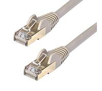StarTech.com Ethernet Cable 10m CAT6a - 10Gbps Shielded STP RJ45 Snagless, 100W PoE, Grey