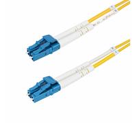 StarTech.com 10m (32.8ft) LC to LC (UPC) OS2 Single Mode Duplex Fiber Optic Cable 9/125m 100G Bend Insensitive Low Insertion Loss - LSZH Fiber Jumper Cord