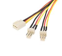 StarTech Fan Power Splitter Cable TX3 - 3-pin internal F to M, 1 ft (TX3SPLIT12)