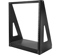 StarTech.com 2-Post 12U Heavy-Duty Desktop Server Rack, Small Open Frame 19in Computer Rack, Compact Network Rack for AV / Studio / Data / IT Equipment, TAA Compliant - Free Standing Two-Post Home/Office Rack