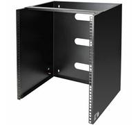 StarTech Wall Mount Network Rack WALLMNT12 12U – 14in Deep, Low-Profile, 125 lb, Black