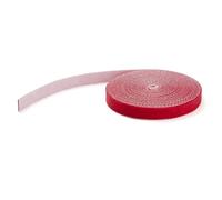 StarTech 15.2m (50ft) Hook and Loop Roll, Red, Fastener Tape (HKLP50RD) | Cut-to-Size Reusable Cable Ties, Cable Management Straps
