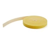 StarTech.com 50ft Hook and Loop Roll - Cut-to-Size Reusable Cable Ties - Bulk Industrial Wire Fastener Tape /Adjustable Fabric Wraps Yellow / Resuable Self Gripping Cable Management Straps
