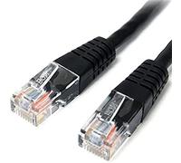 StarTech 15 ft. (4.6 m) Cat5e Ethernet Cable - Power Over Ethernet - Molded - Black - Ethernet Network Cable (M45PATCH15BK)